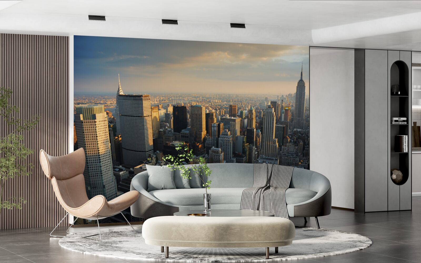 Fototapeten New Yorker Wolkenkratzer zum Zeitpunkt der Geburt