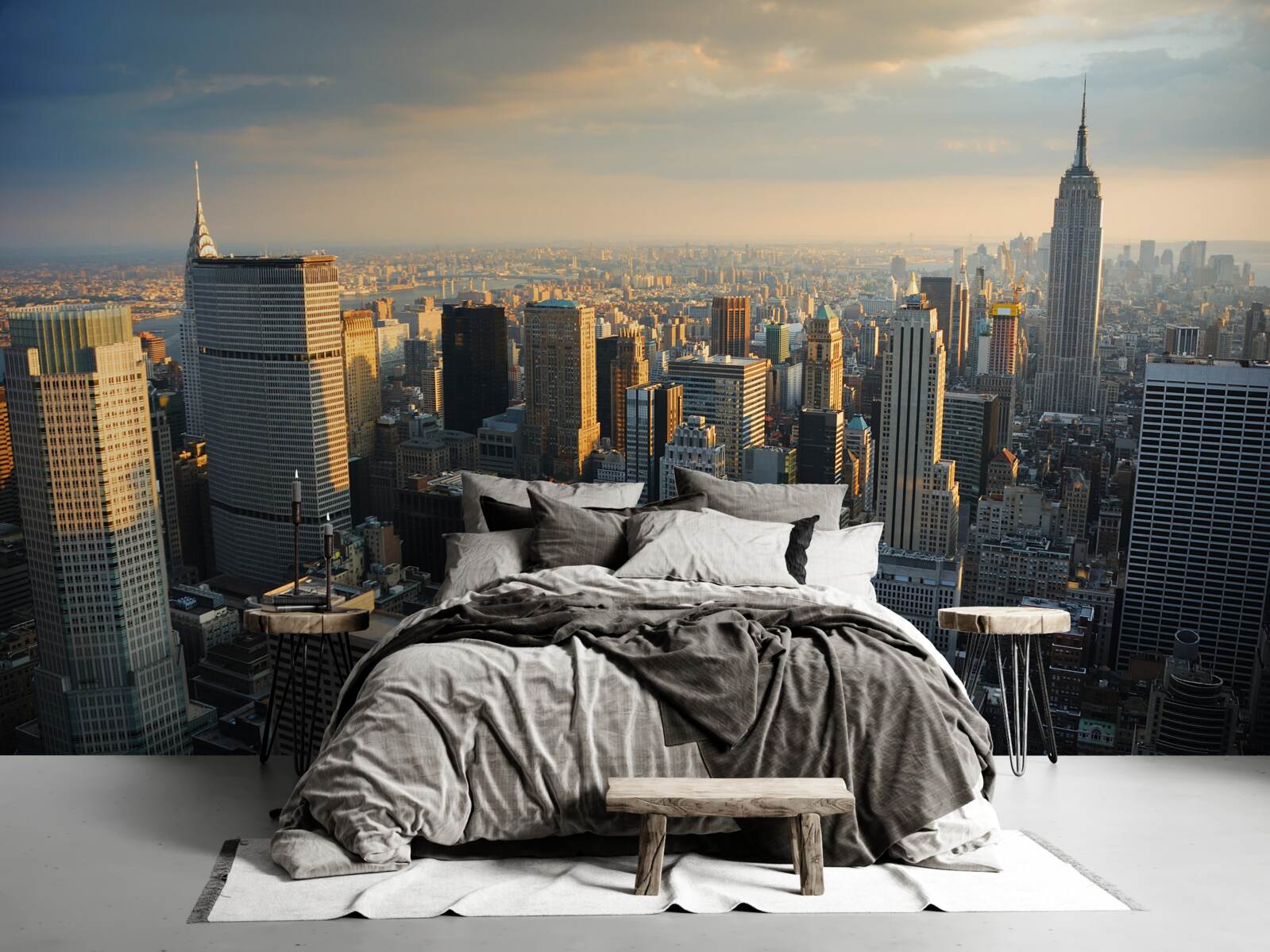 Fototapeten New Yorker Wolkenkratzer zum Zeitpunkt der Geburt