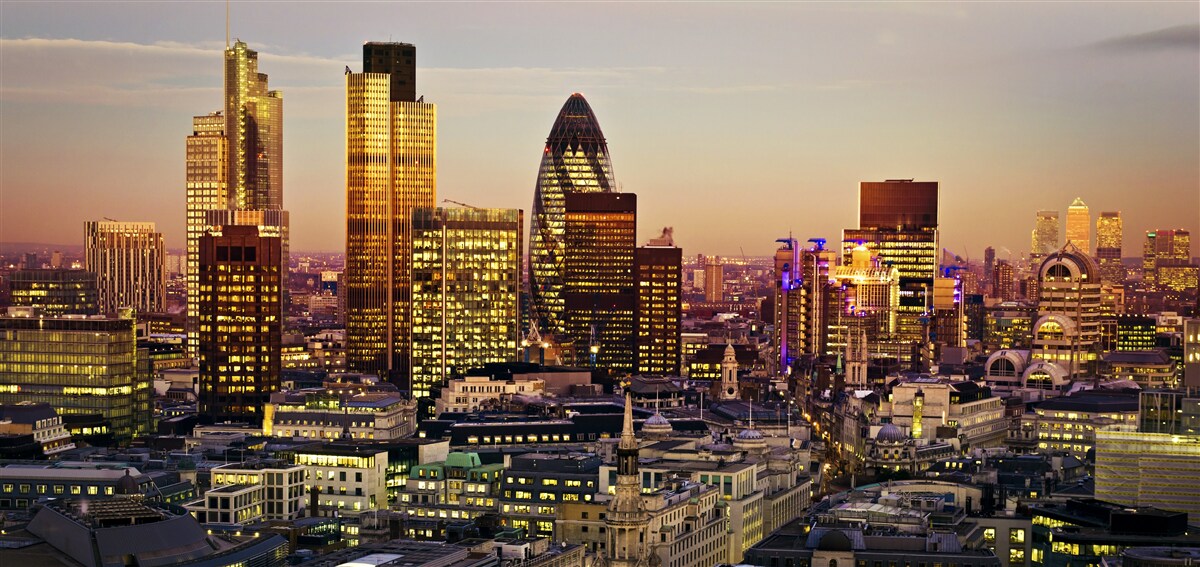 Fototapeten Die Lichter des goldenen Londons