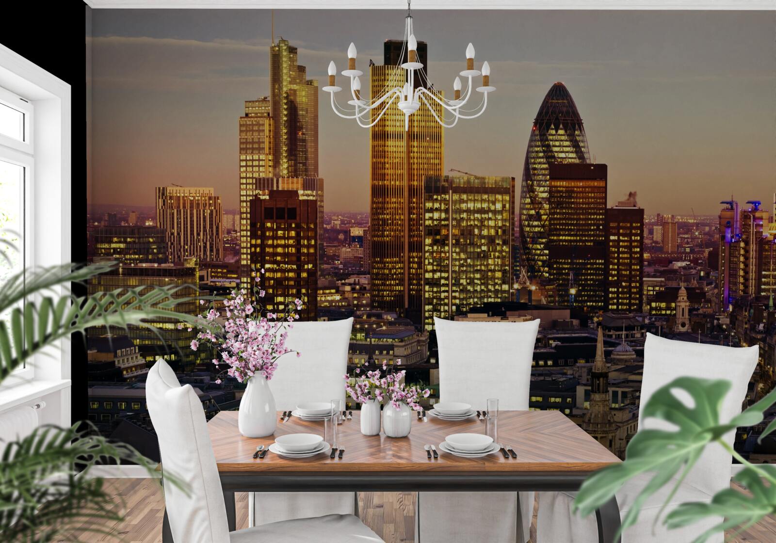 Fototapeten Die Lichter des goldenen Londons