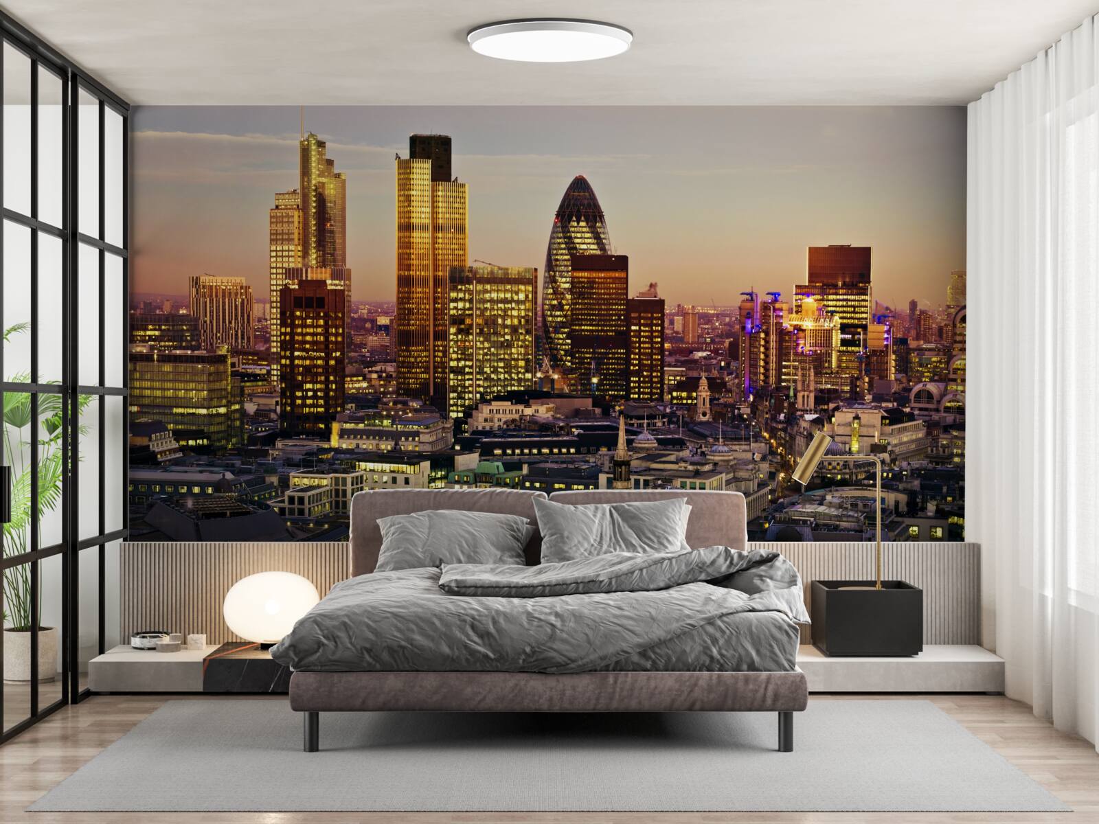 Fototapeten Die Lichter des goldenen Londons