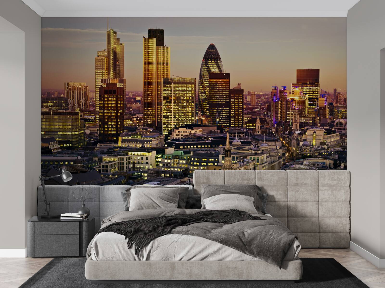 Fototapeten Die Lichter des goldenen Londons