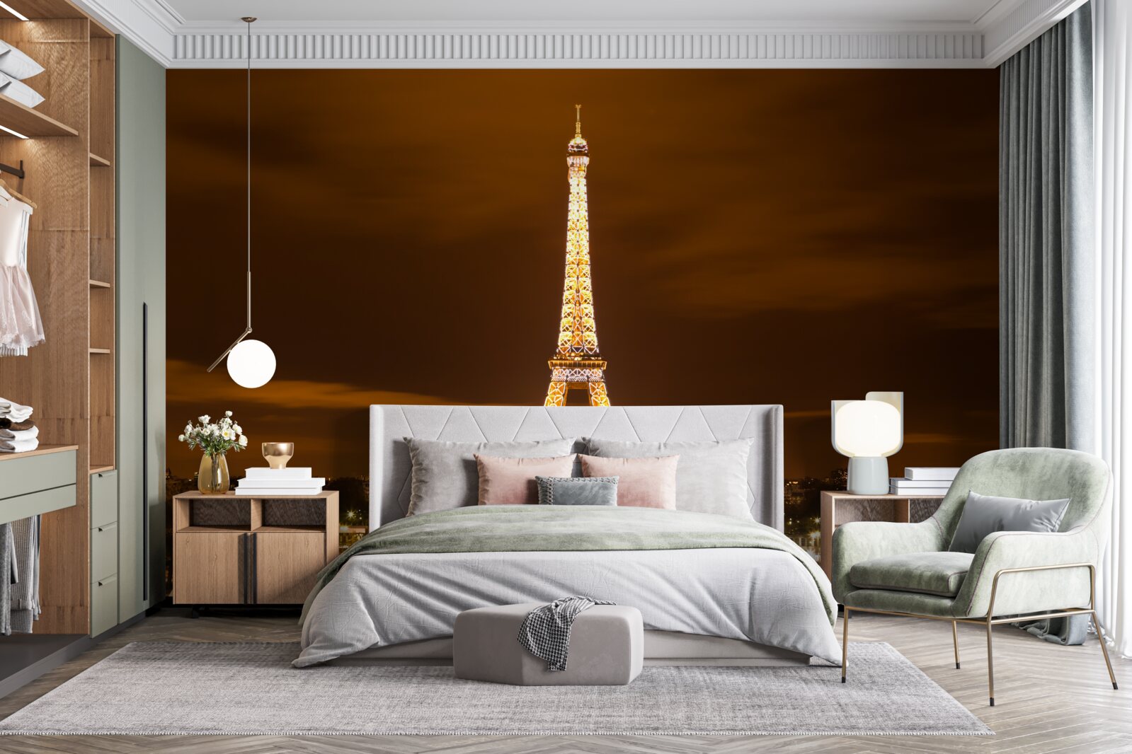 Fototapeten Paris 'Seele in der Nacht