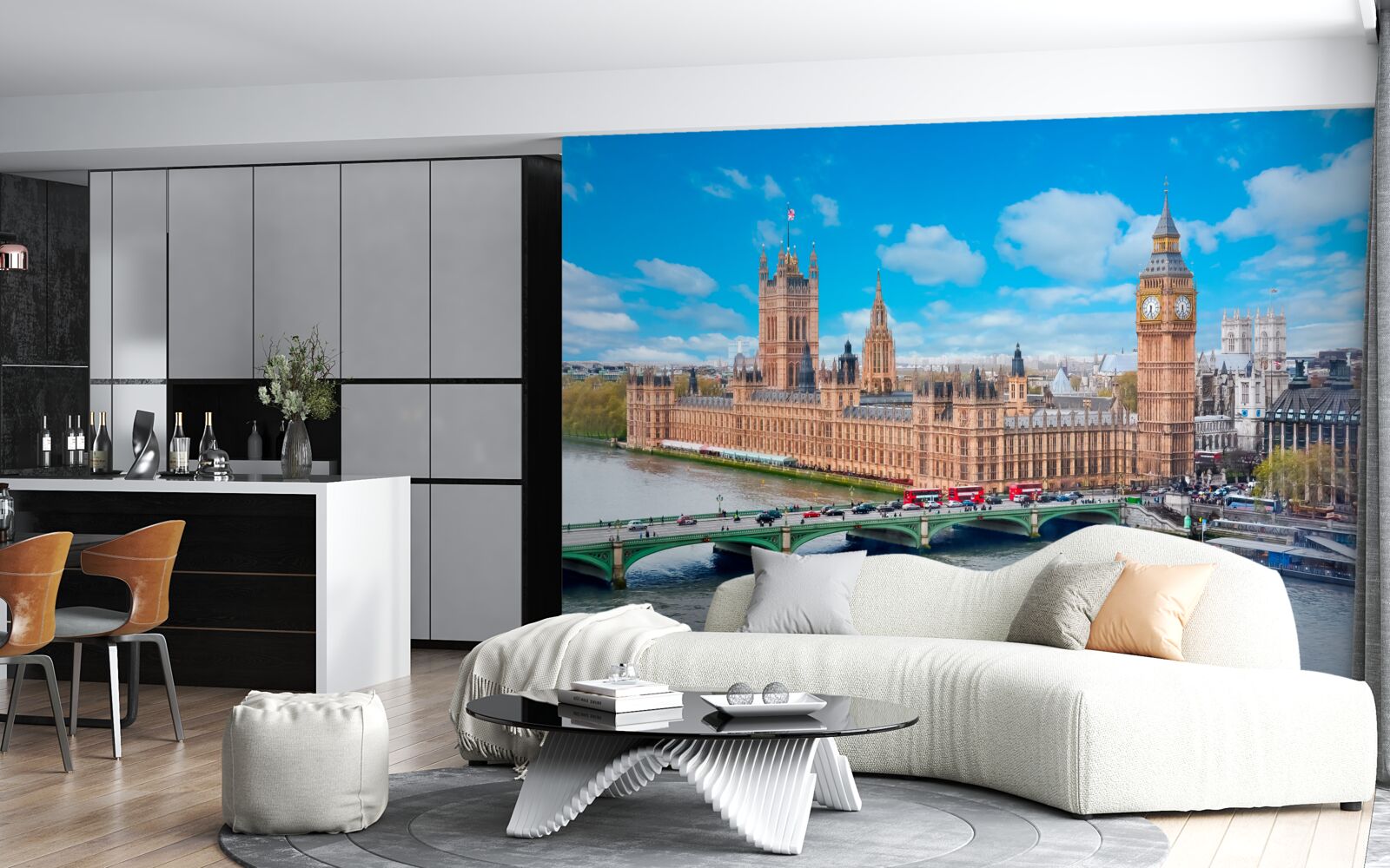 Fototapeten Big Ben und Parlament sind Londons Herz