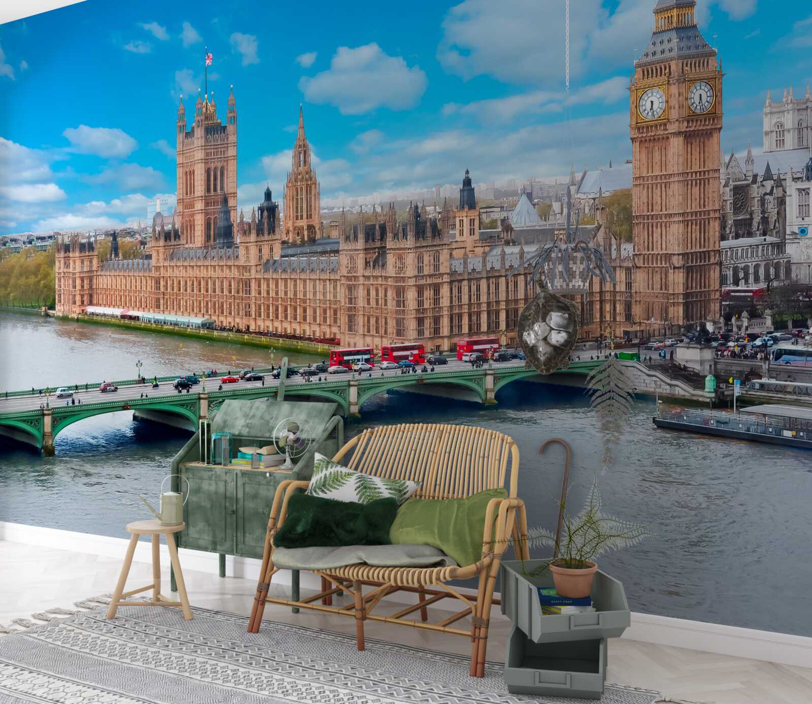 Fototapeten Big Ben und Parlament sind Londons Herz