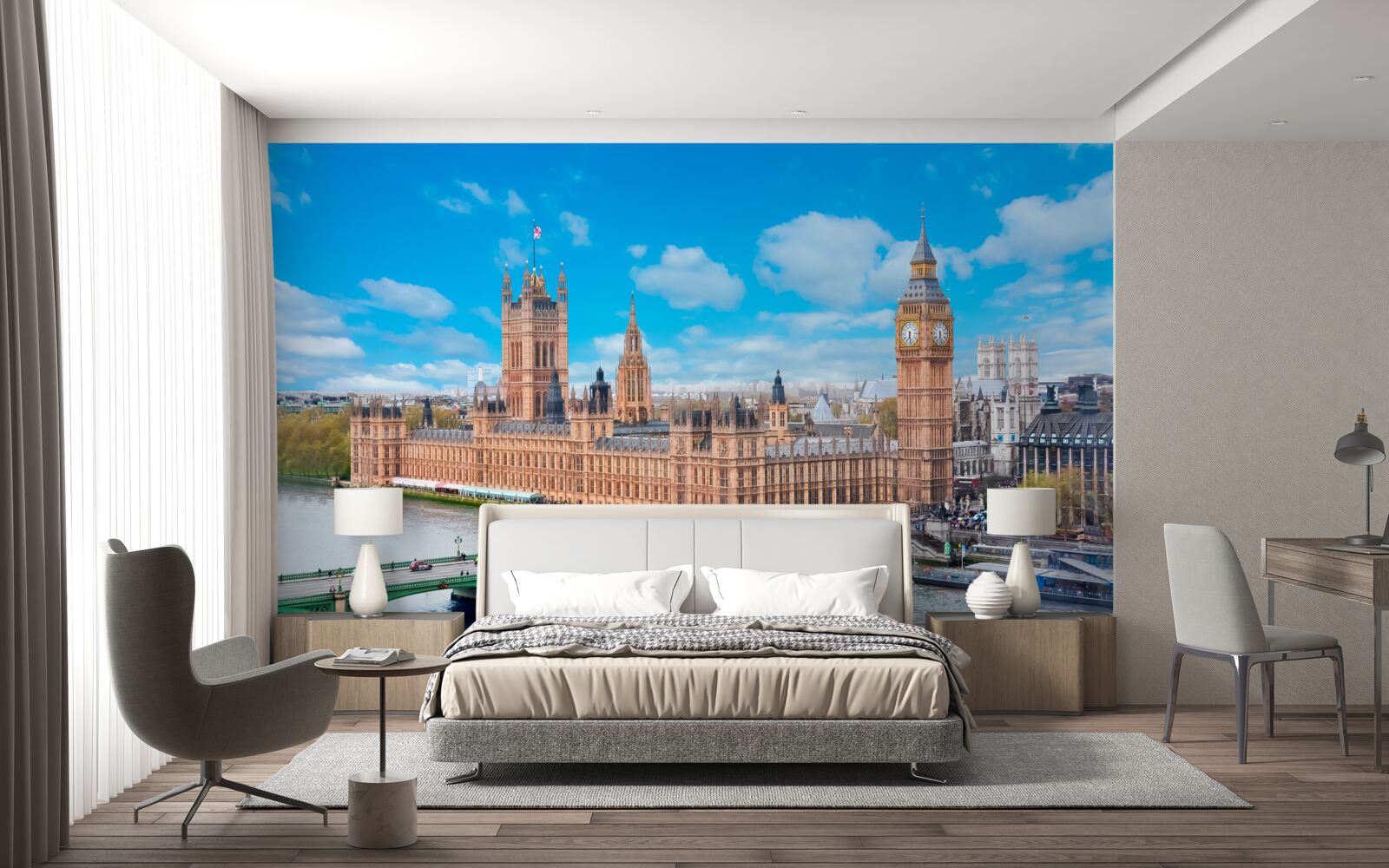 Fototapeten Big Ben und Parlament sind Londons Herz