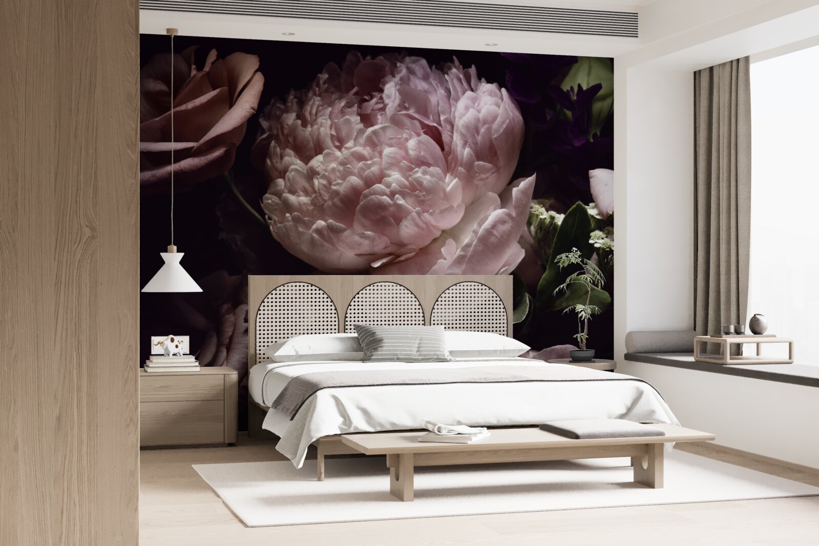 Fototapeten Retro Rose Set