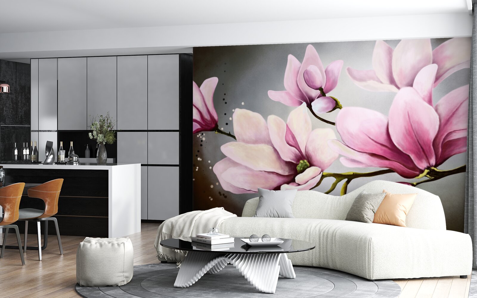 Fototapeten Blumen öffnen sich bis in voller Größe