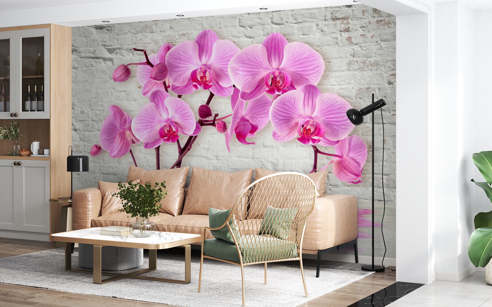 Fototapeten weiche lila Orchideenblume