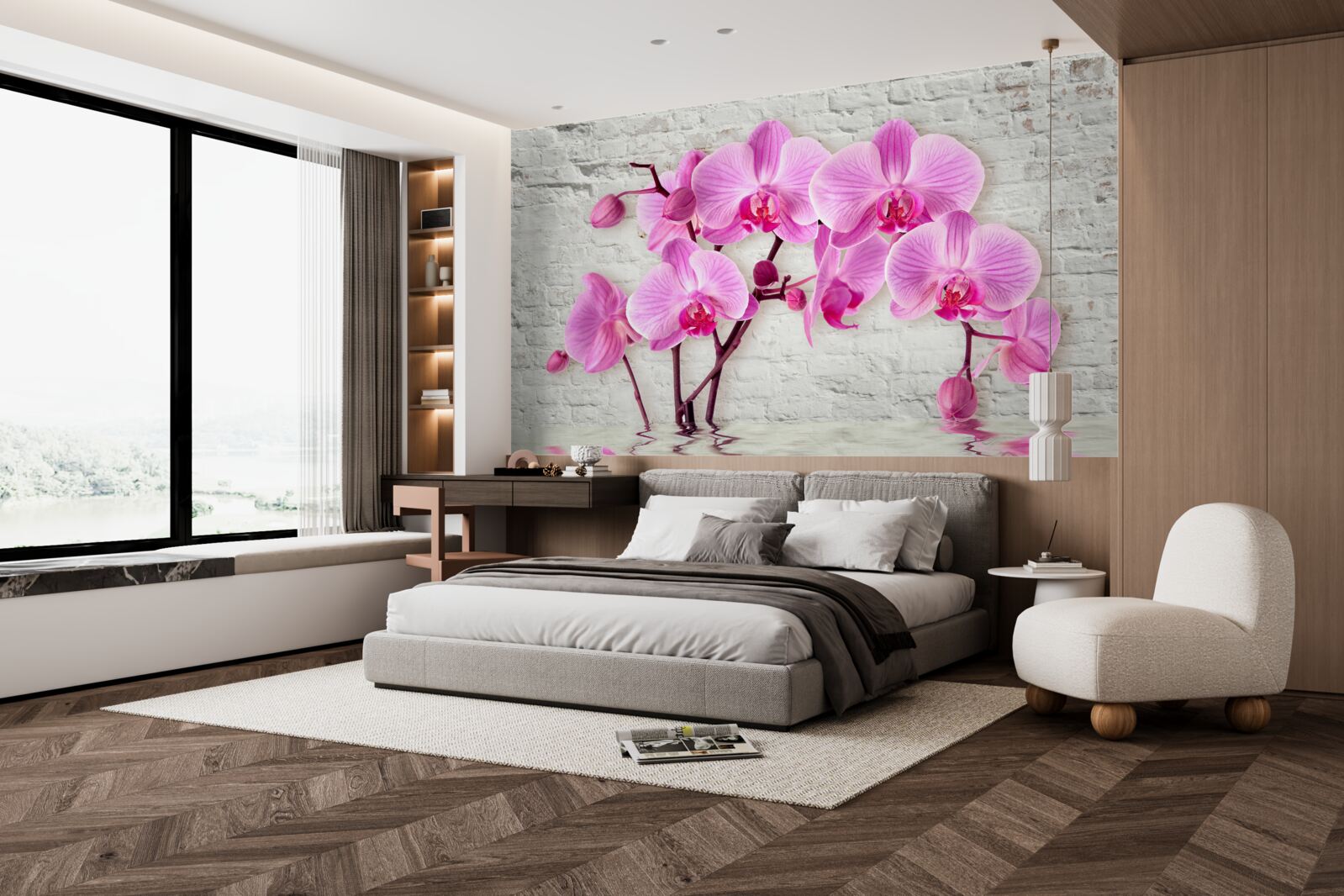 Fototapeten weiche lila Orchideenblume