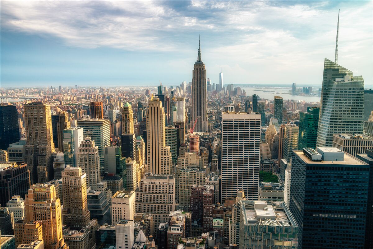 Fototapeten Die Konstruktion des Empire State geht in vollem Gange