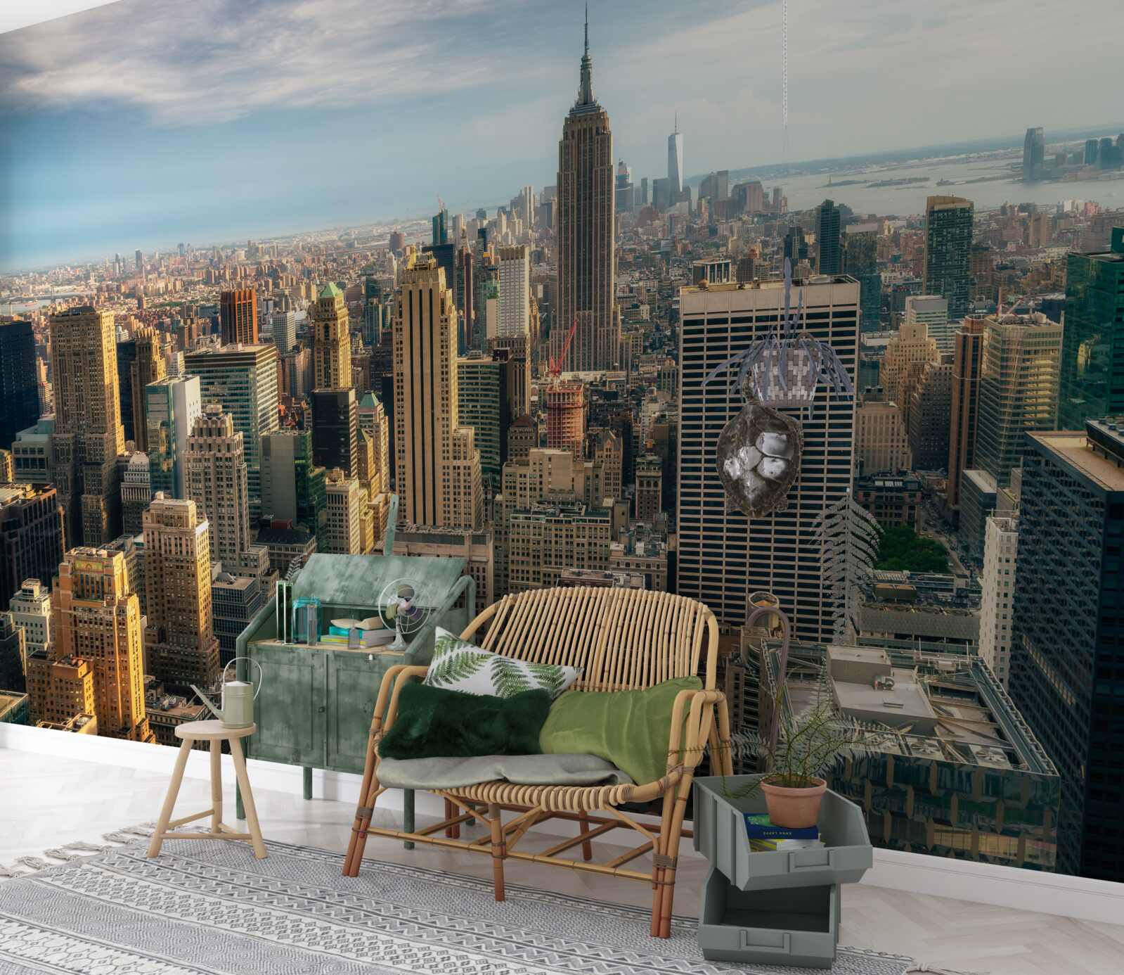 Fototapeten Die Konstruktion des Empire State geht in vollem Gange