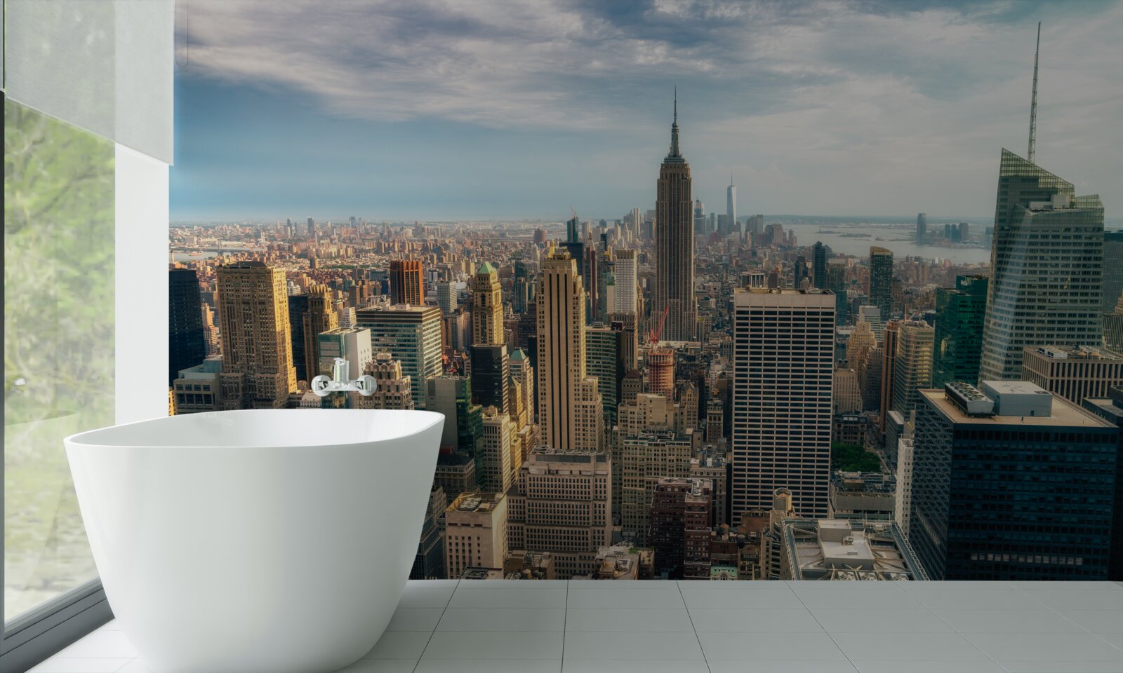 Fototapeten Die Konstruktion des Empire State geht in vollem Gange