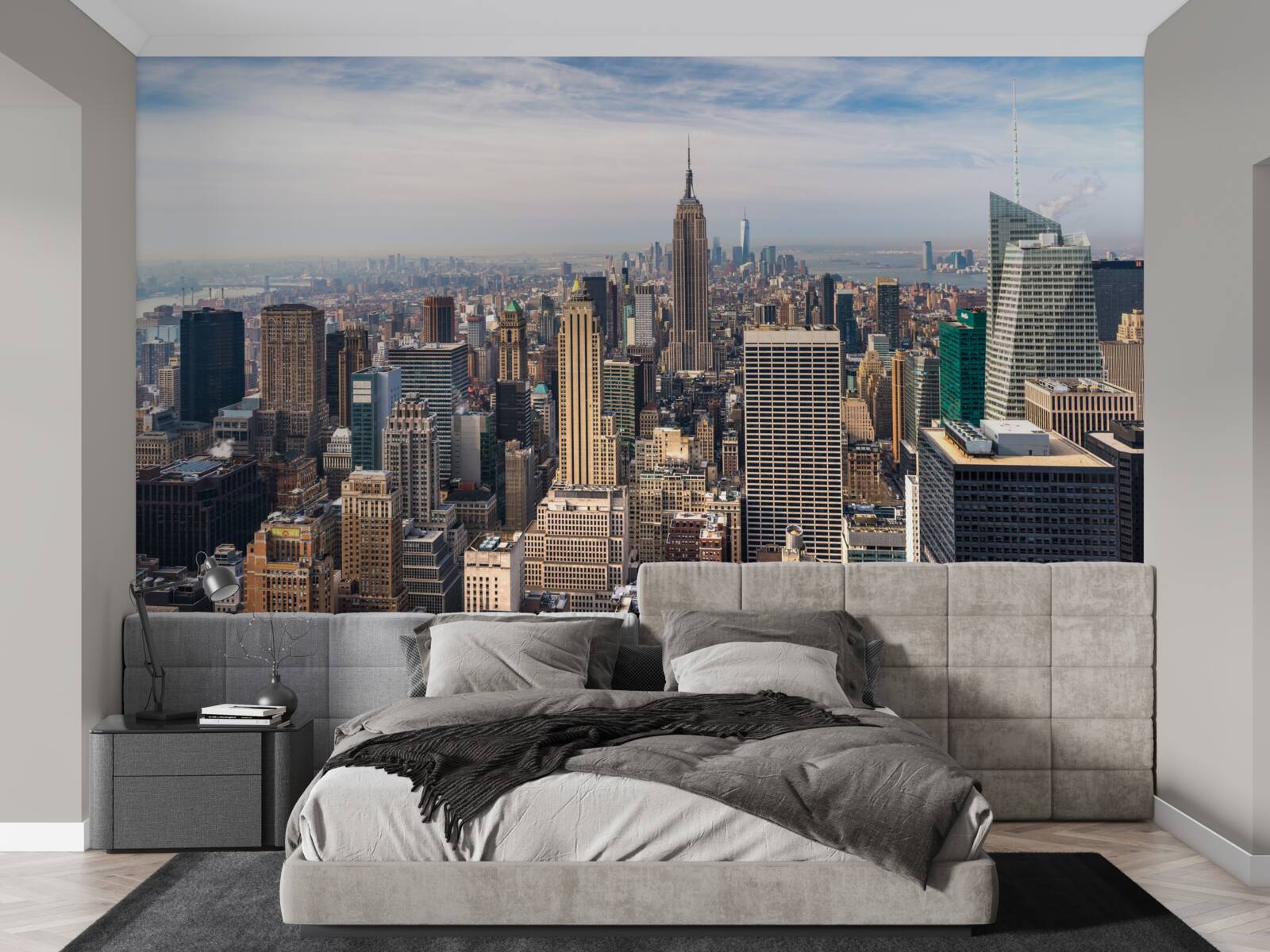 Fototapeten Blick auf Manhattan aus der Vogelperspektive
