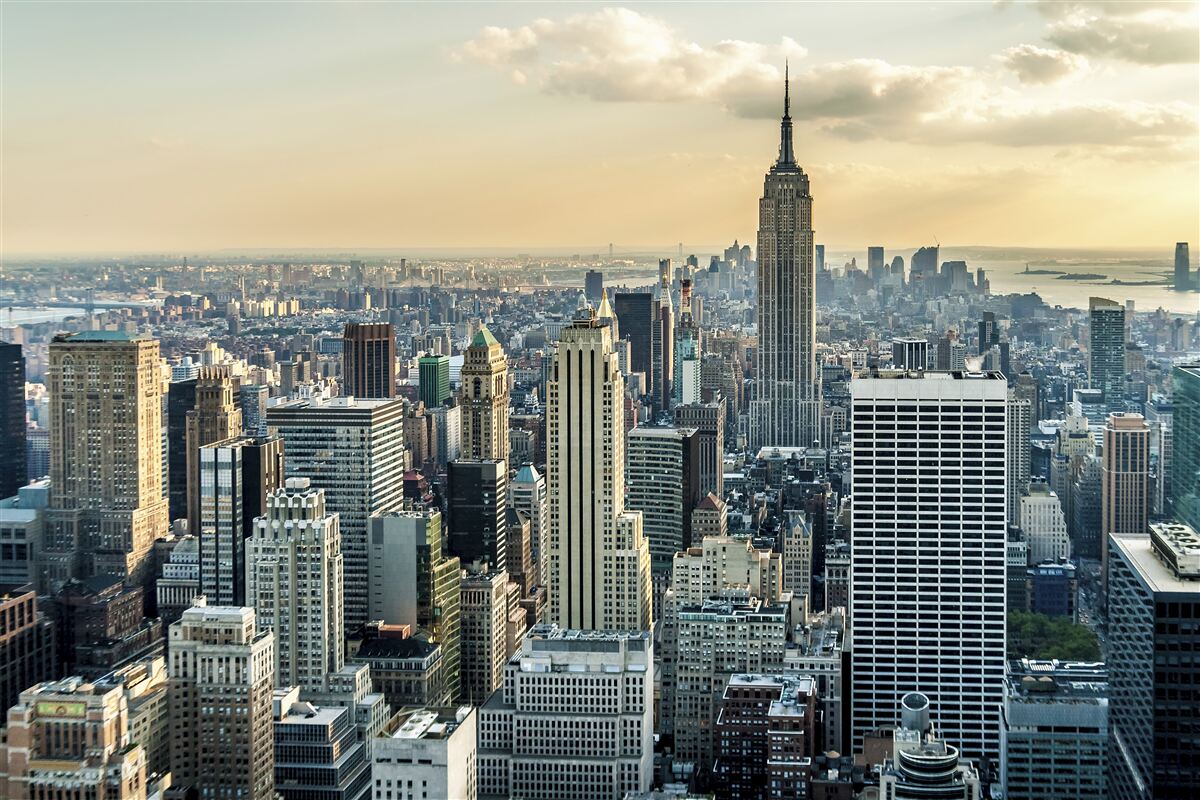 Fototapeten Sehen Sie sich 360 Grad auf New York an
