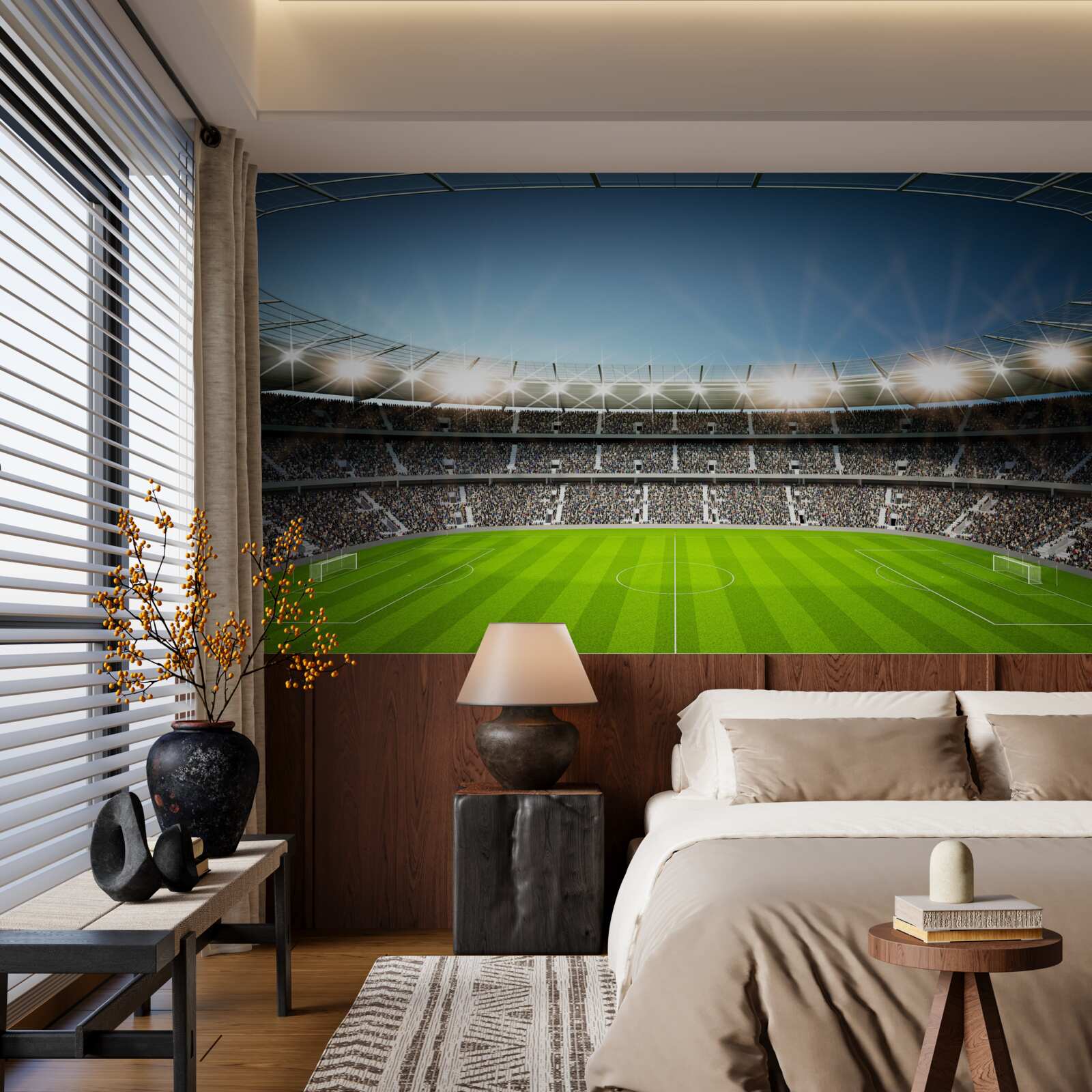 Fototapeten Stadion mit Fans