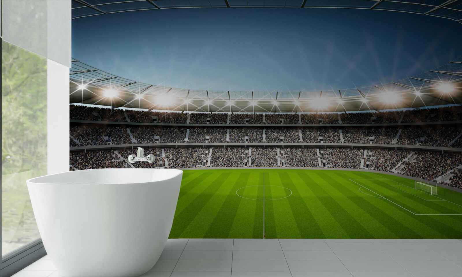 Fototapeten Stadion mit Fans