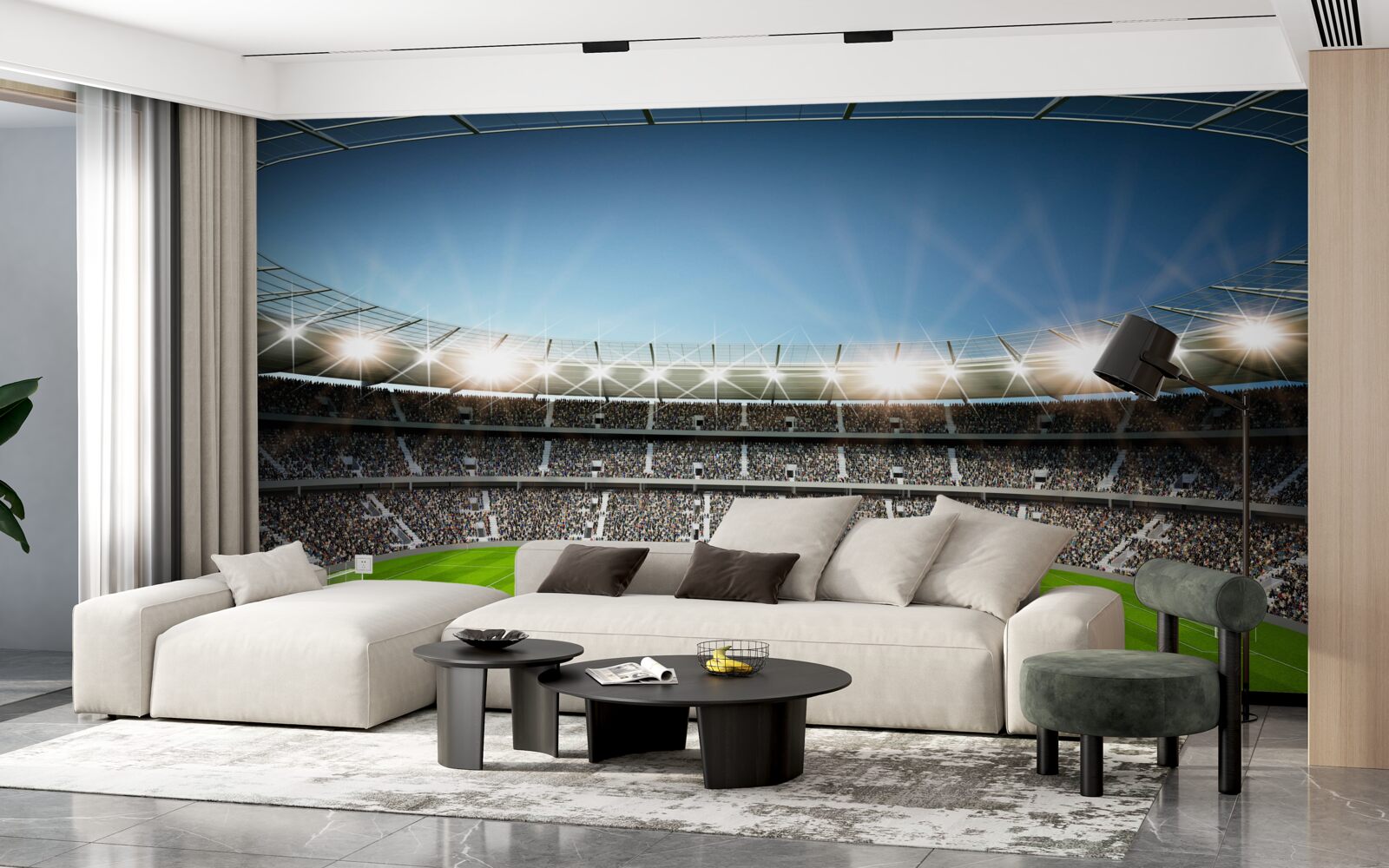 Fototapeten Stadion mit Fans