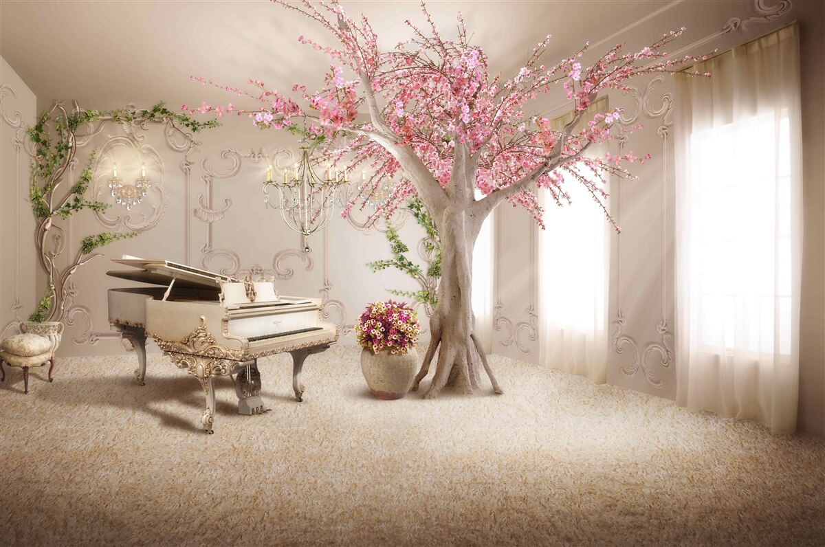 Fototapeten Magic Salon mit Sakura -Baum
