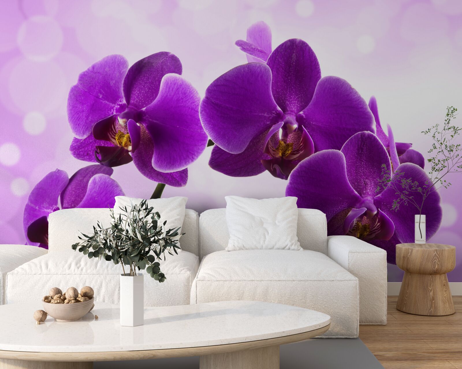 Fototapeten Tiefes lila Orchidee