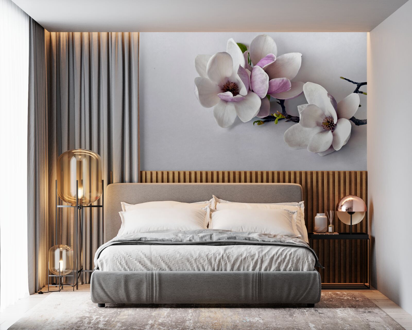Fototapeten Blumen mit erstaunlicher Schönheit und großen Größen