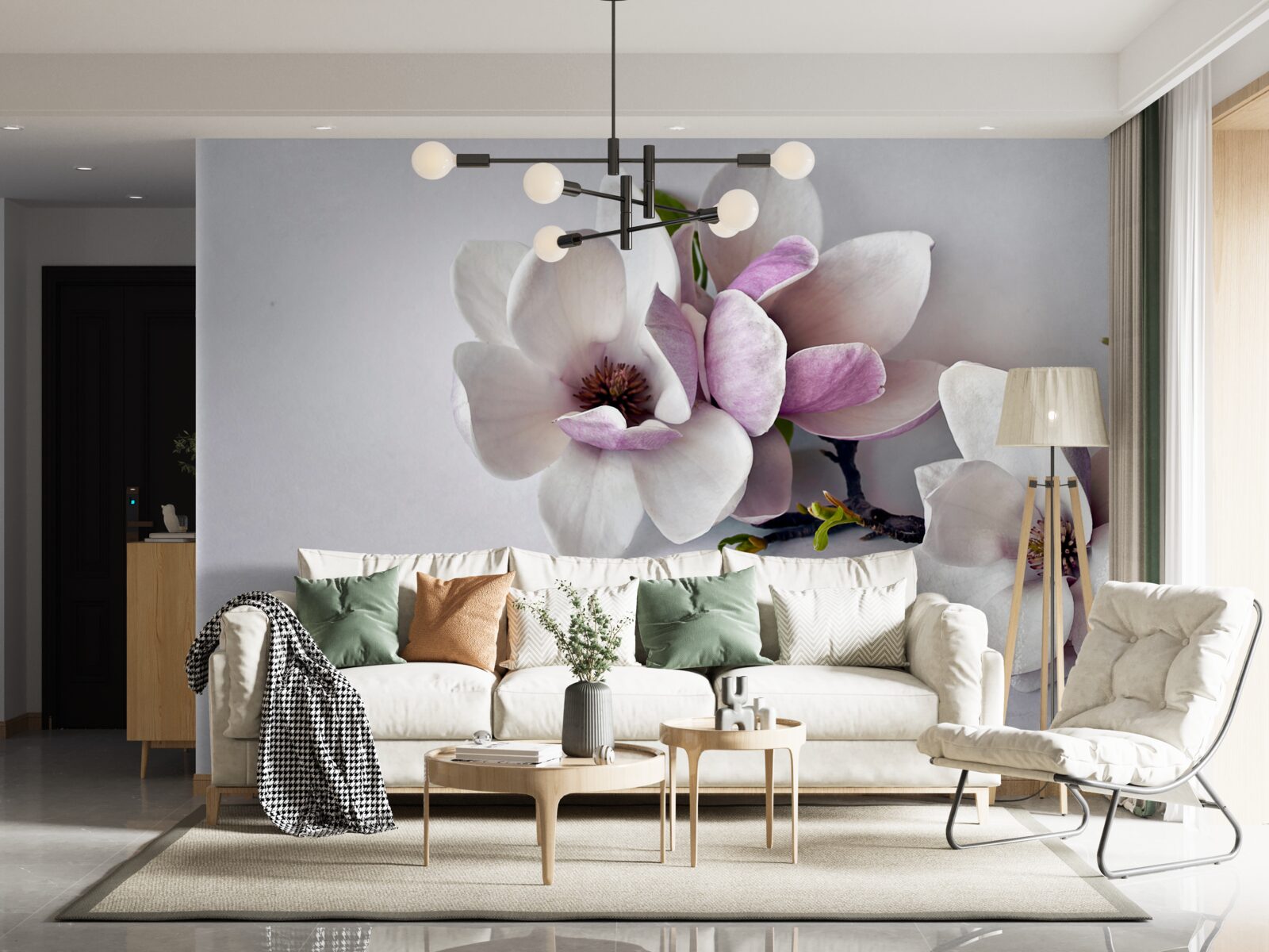 Fototapeten Blumen mit erstaunlicher Schönheit und großen Größen