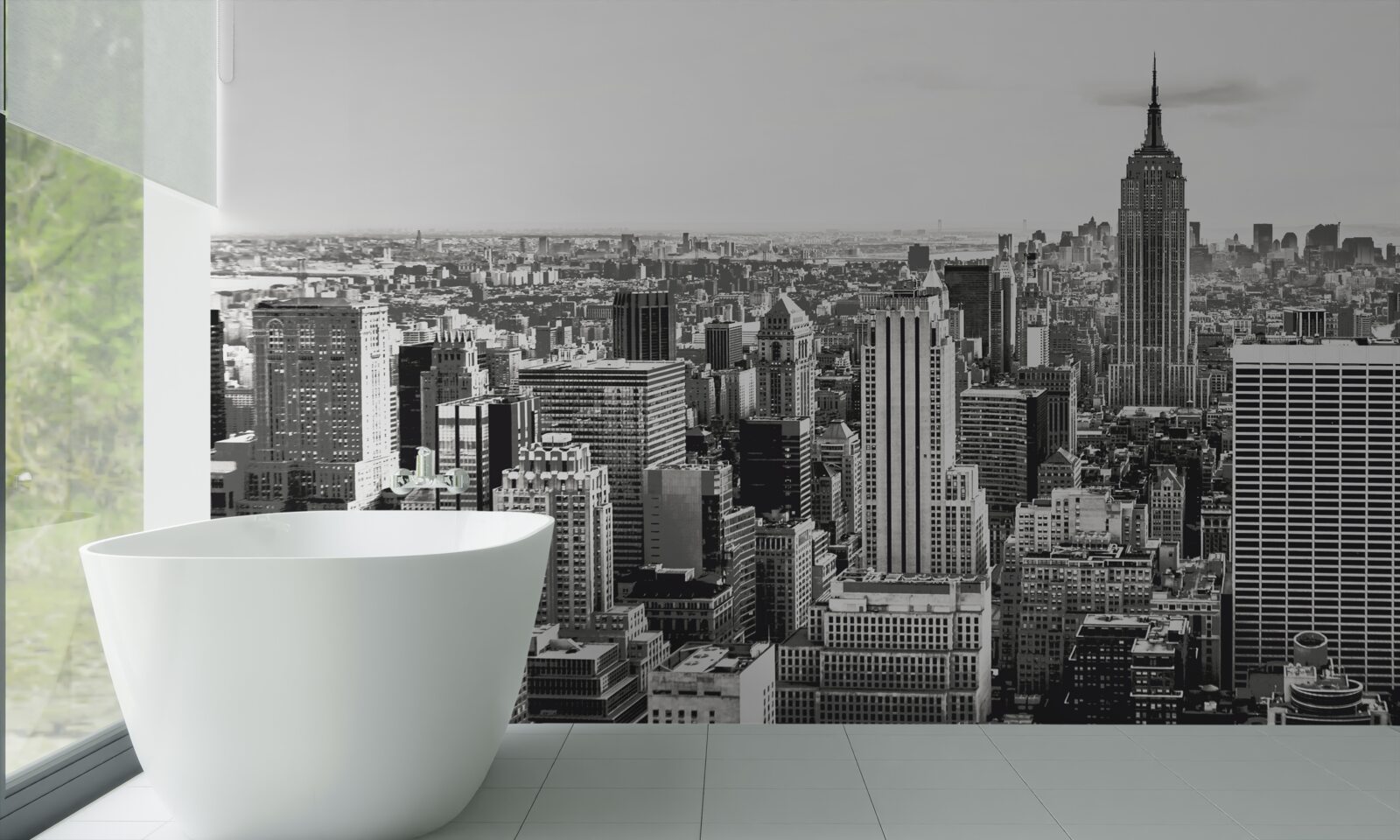 Fototapeten Vintage -Sicht auf Manhattan