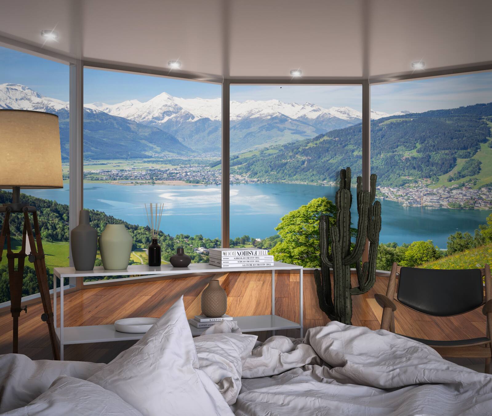 Fototapeten Außerhalb des Fensters, beeindruckende Panoramablicks