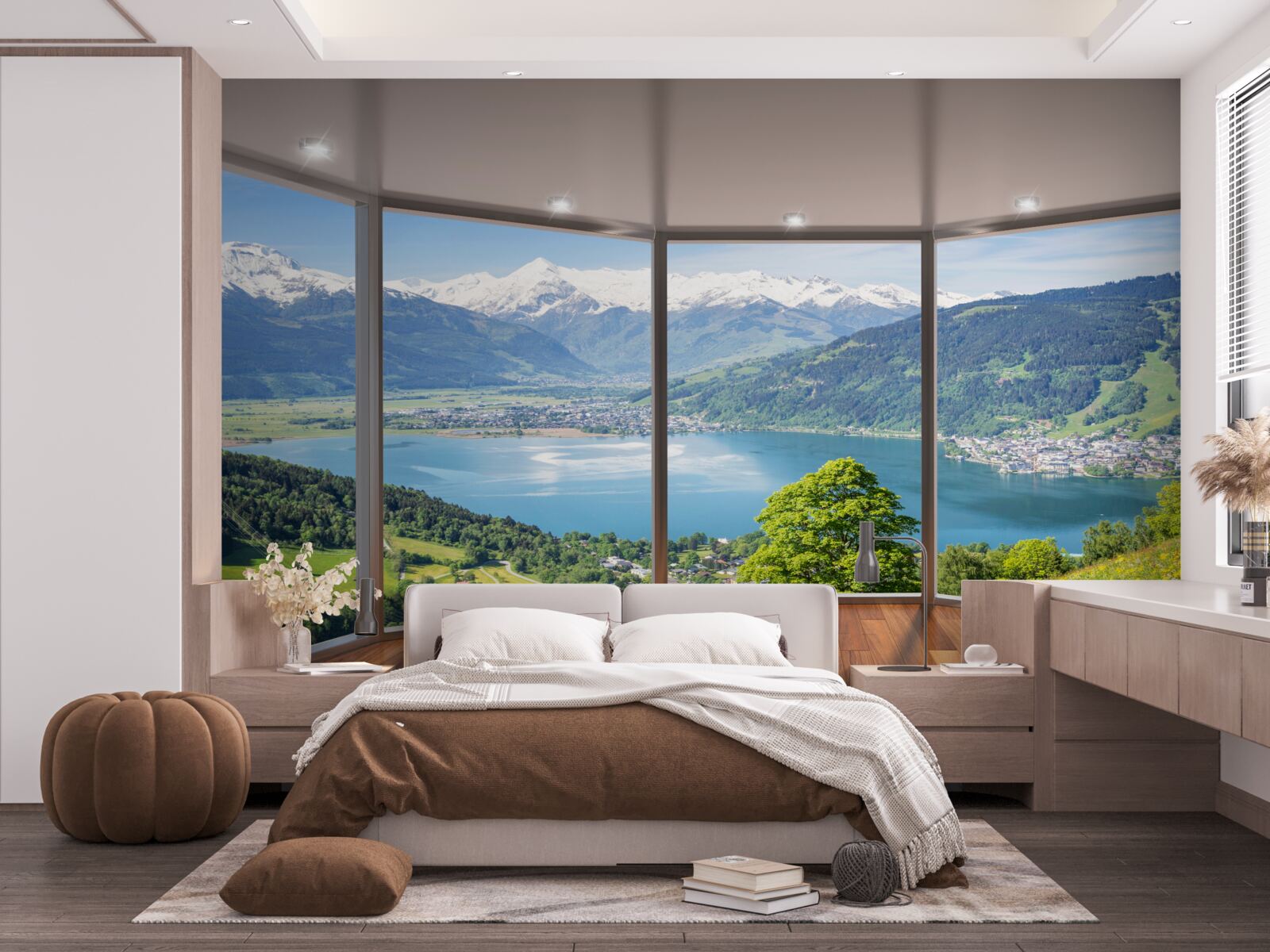 Fototapeten Außerhalb des Fensters, beeindruckende Panoramablicks