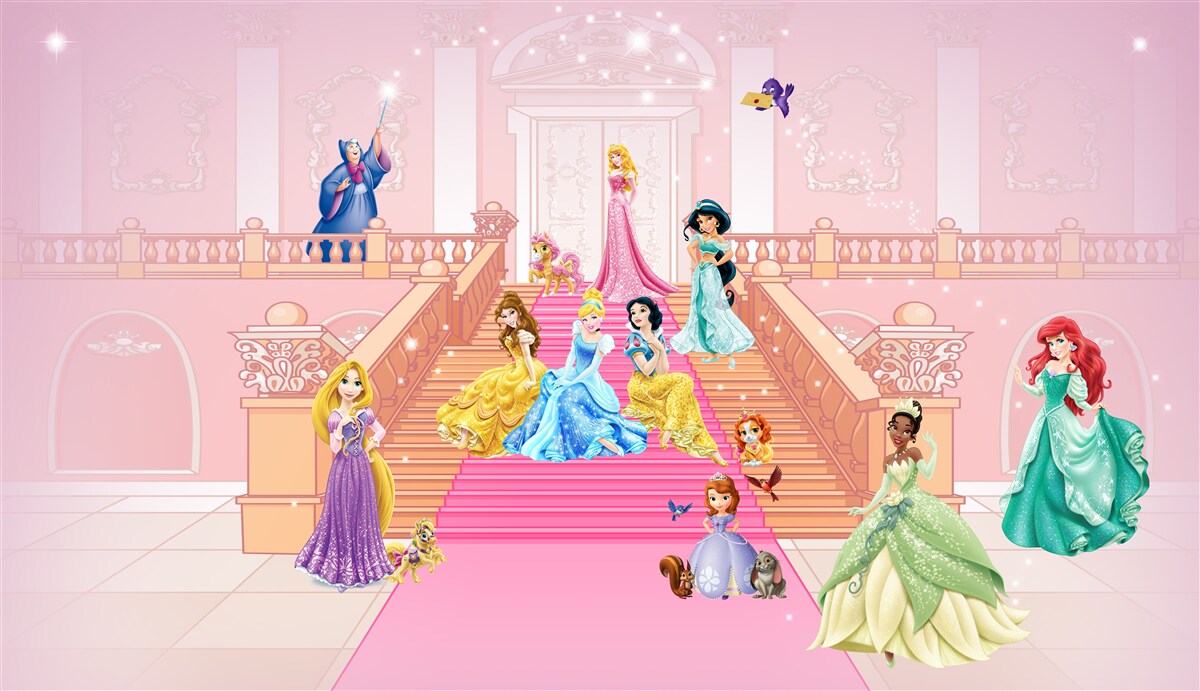 Fototapeten Disney Cartoon Prinzessinnen