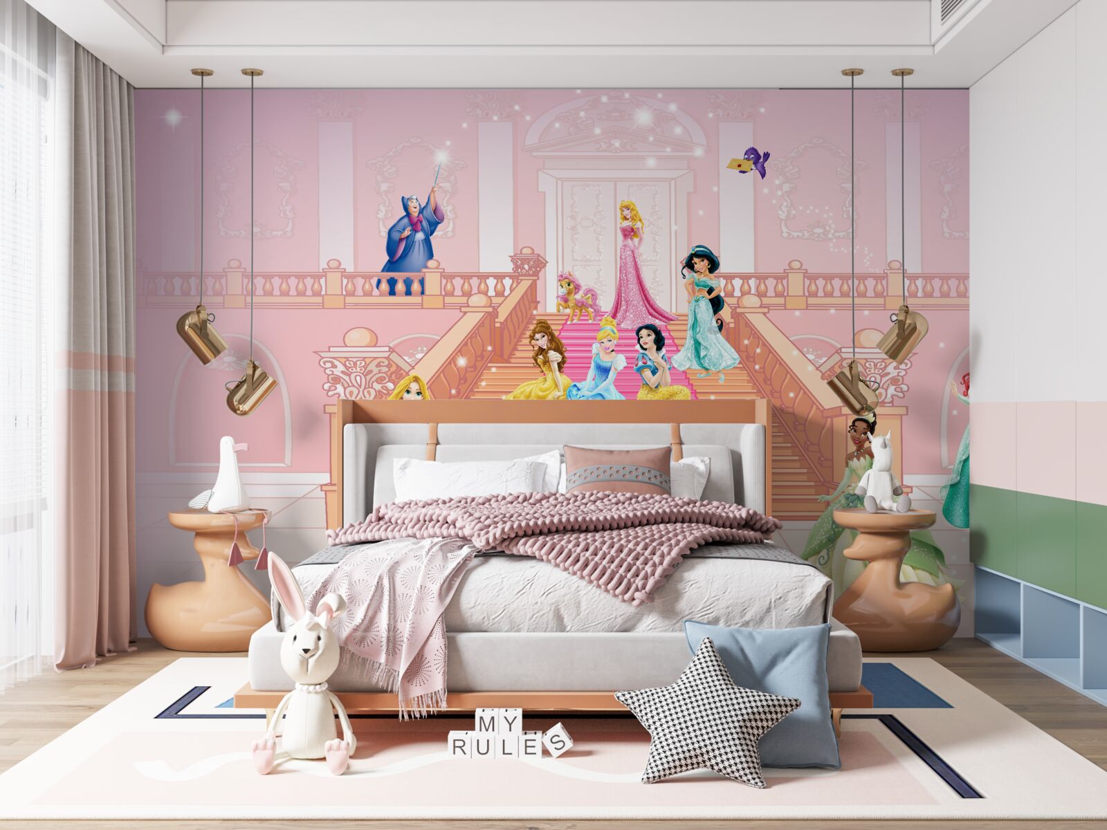 Fototapeten Disney Cartoon Prinzessinnen