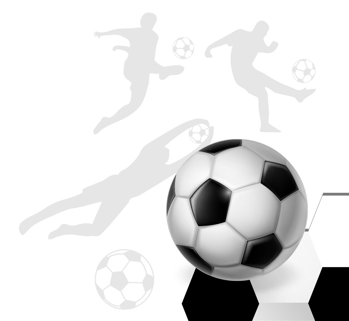 Fototapeten Großer Fußball