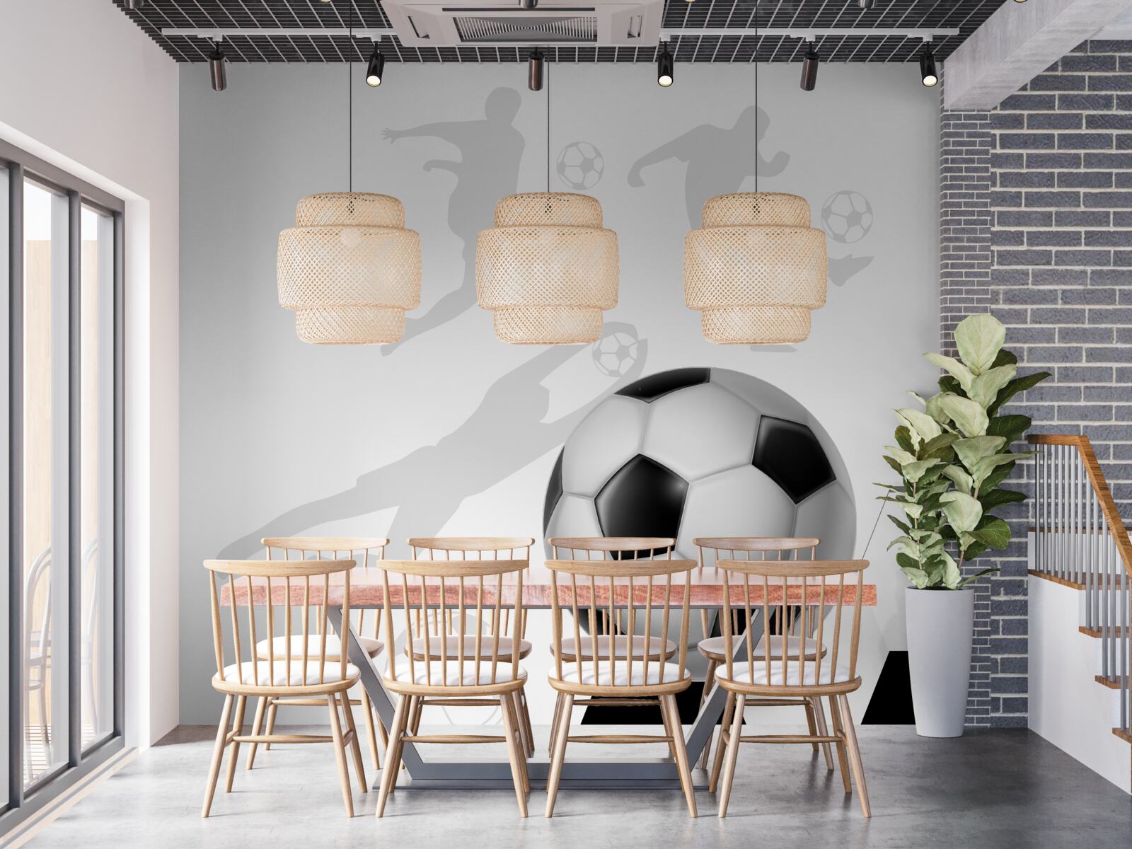 Fototapeten Großer Fußball