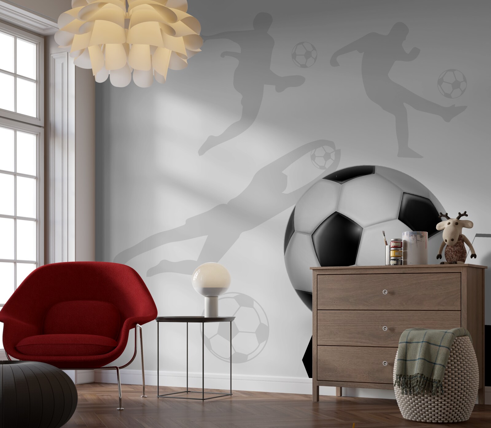 Fototapeten Großer Fußball
