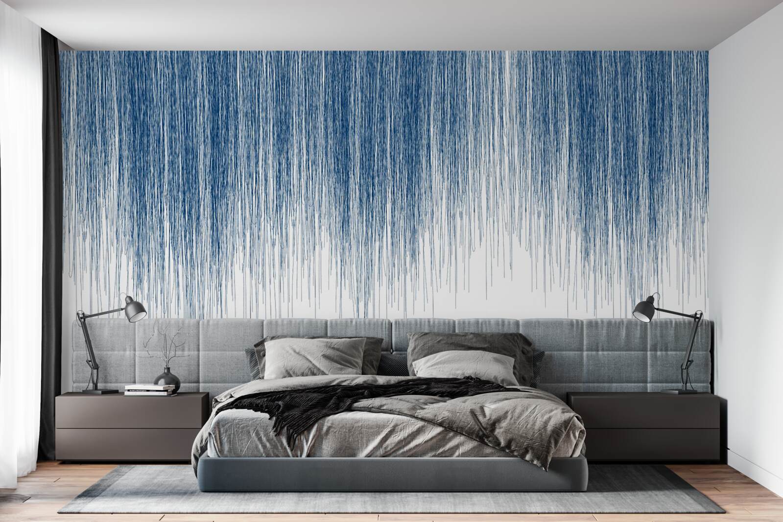 Fototapeten leichter blauer Klang