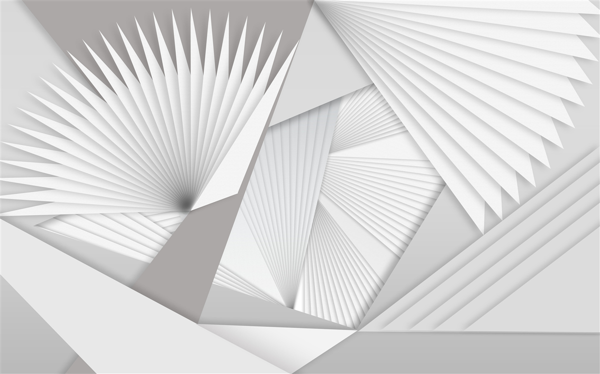 Fototapeten Perspektive Ansicht geometrischer Formen
