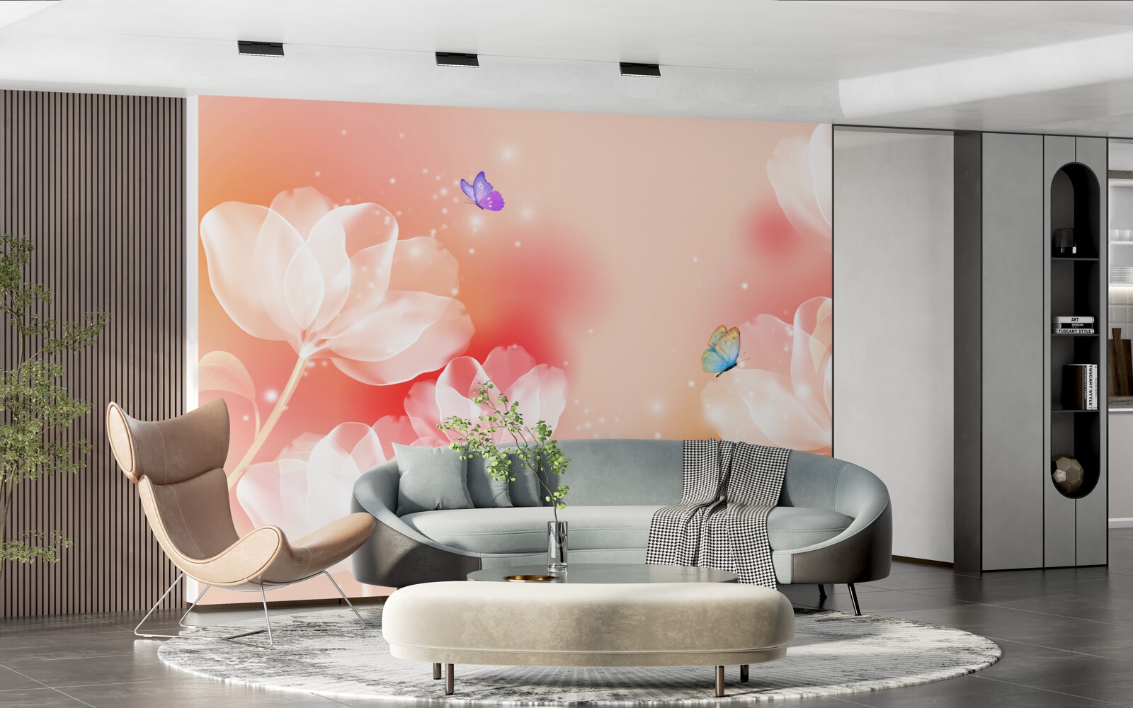 Fototapeten Tulpen mit Transparenz