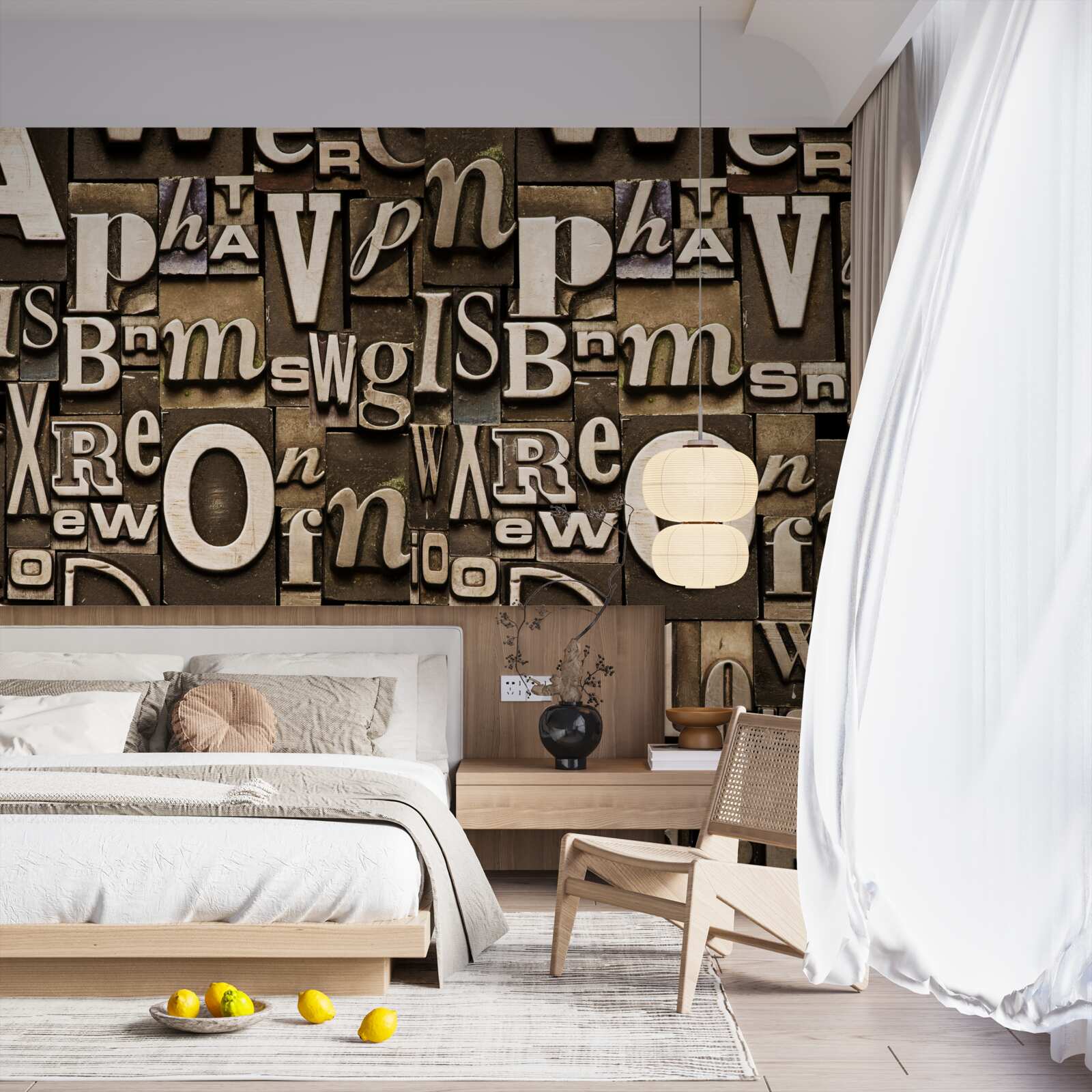 Fototapeten Verschiedene Symbole auf einem Burgund -Board