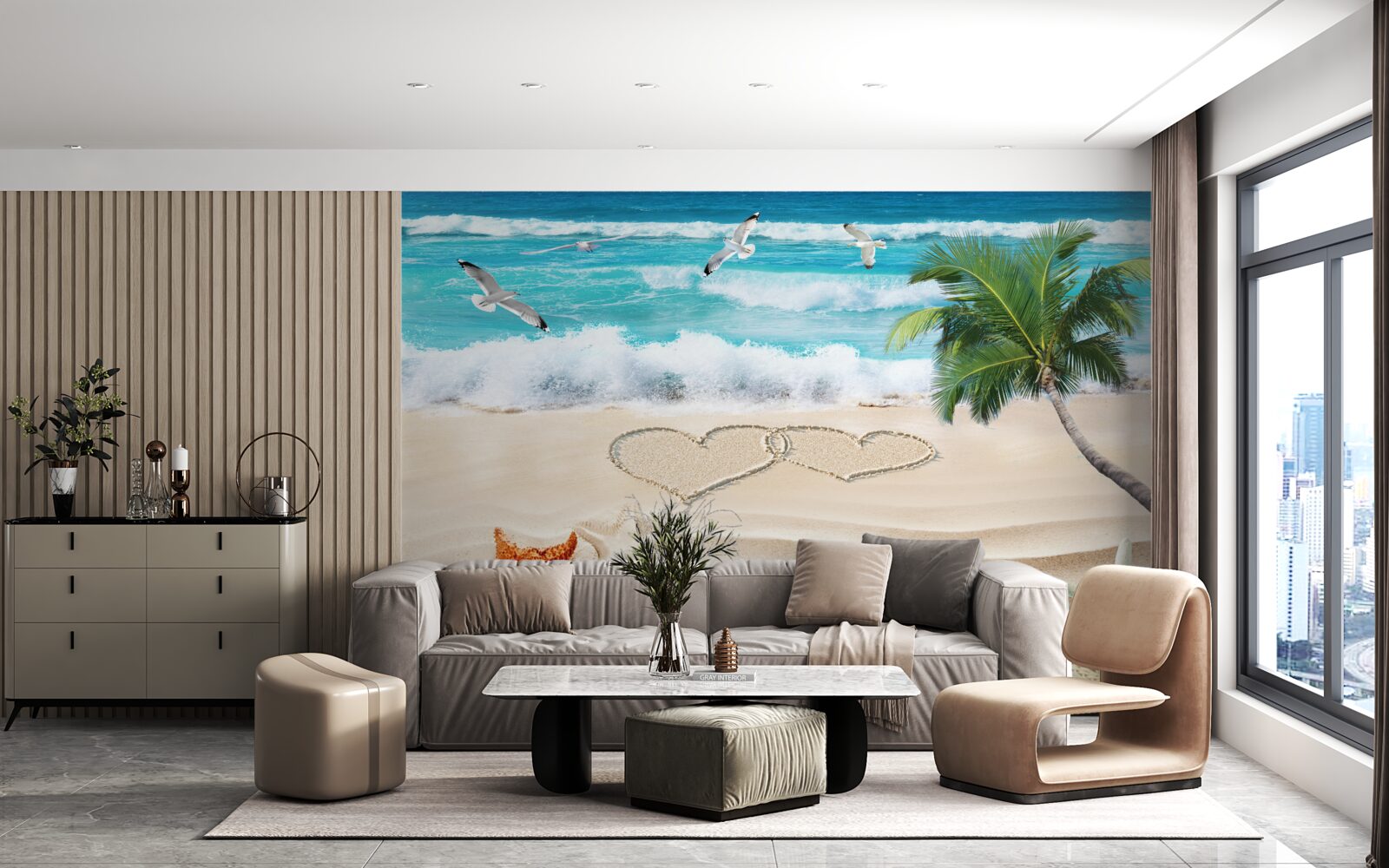 Fototapeten Tropischer Sandstrand