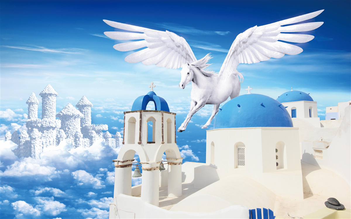 Fototapeten Pegasus gleiten leichter