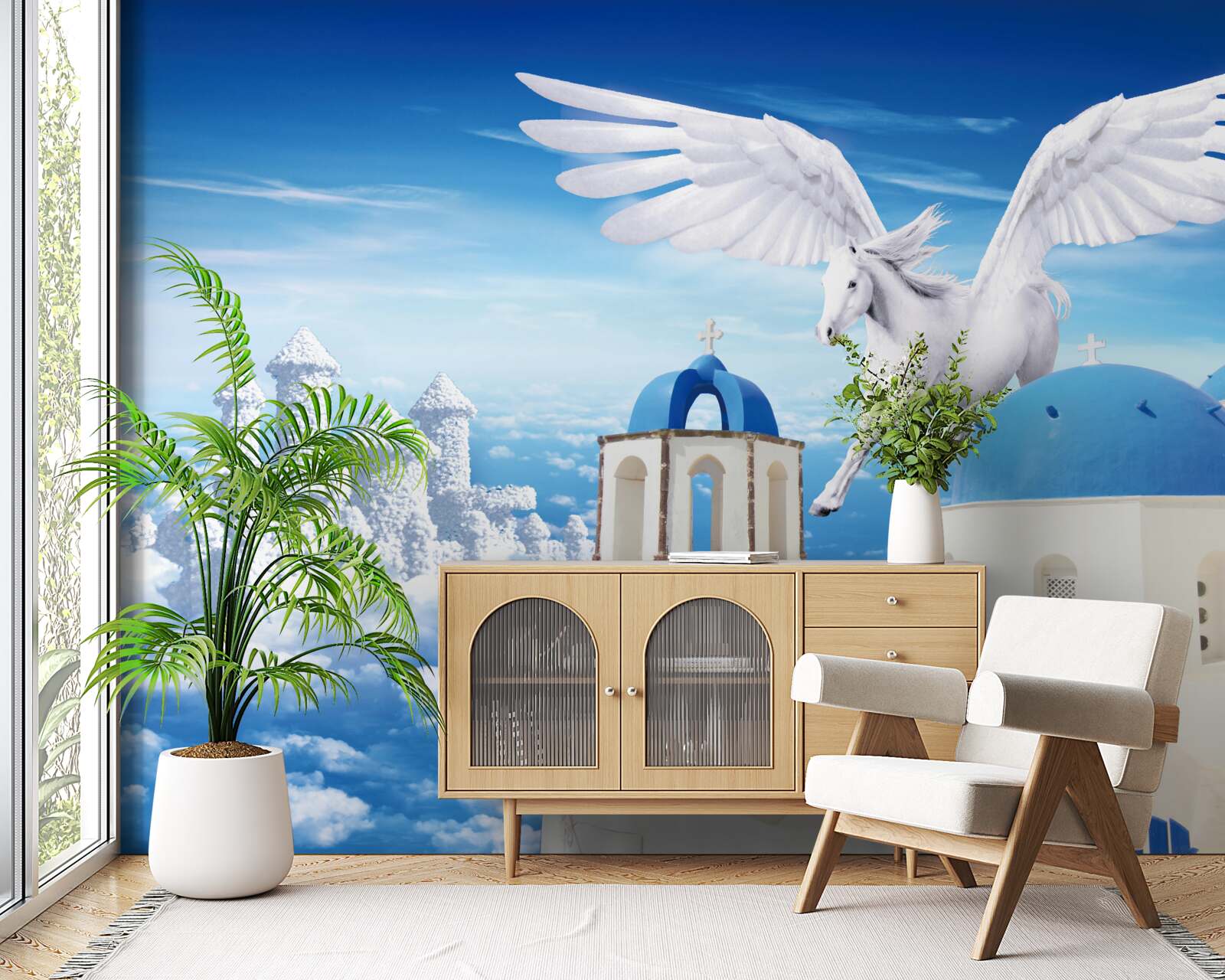 Fototapeten Pegasus gleiten leichter
