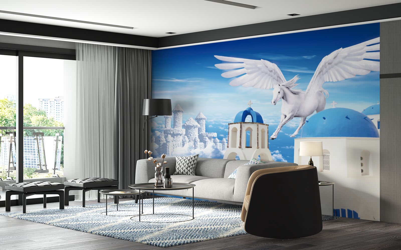 Fototapeten Pegasus gleiten leichter