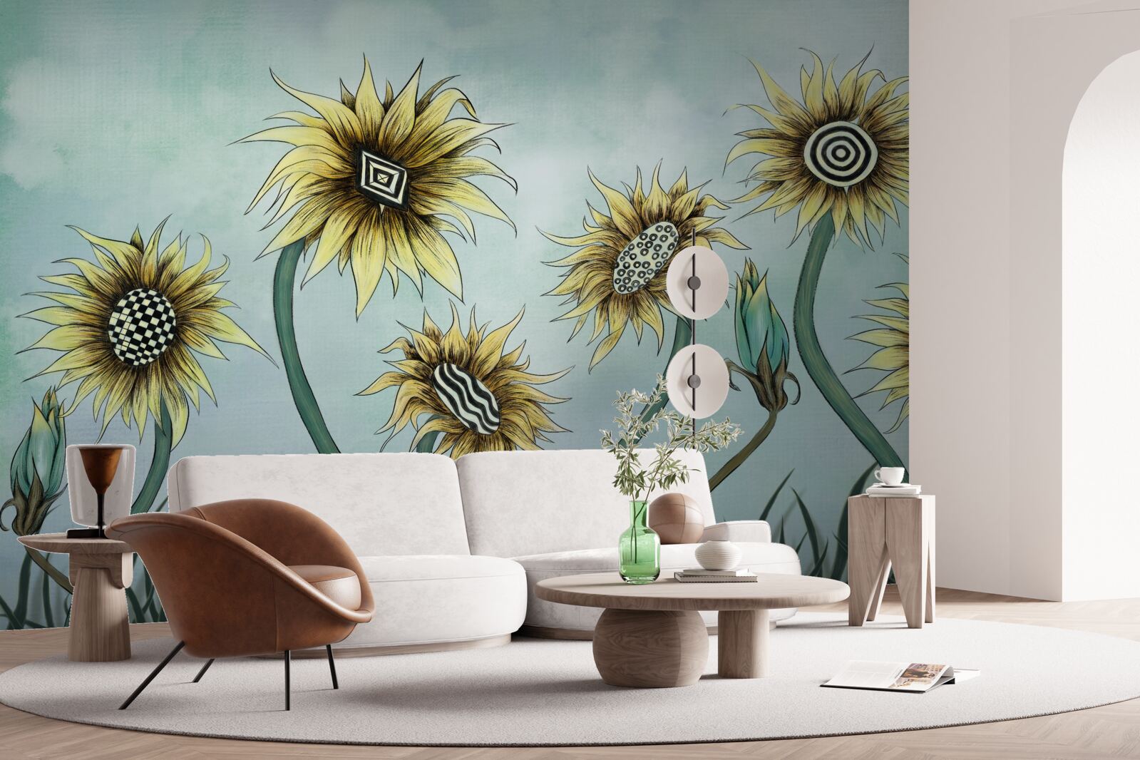 Fototapeten Erstaunliche goldene Knospen