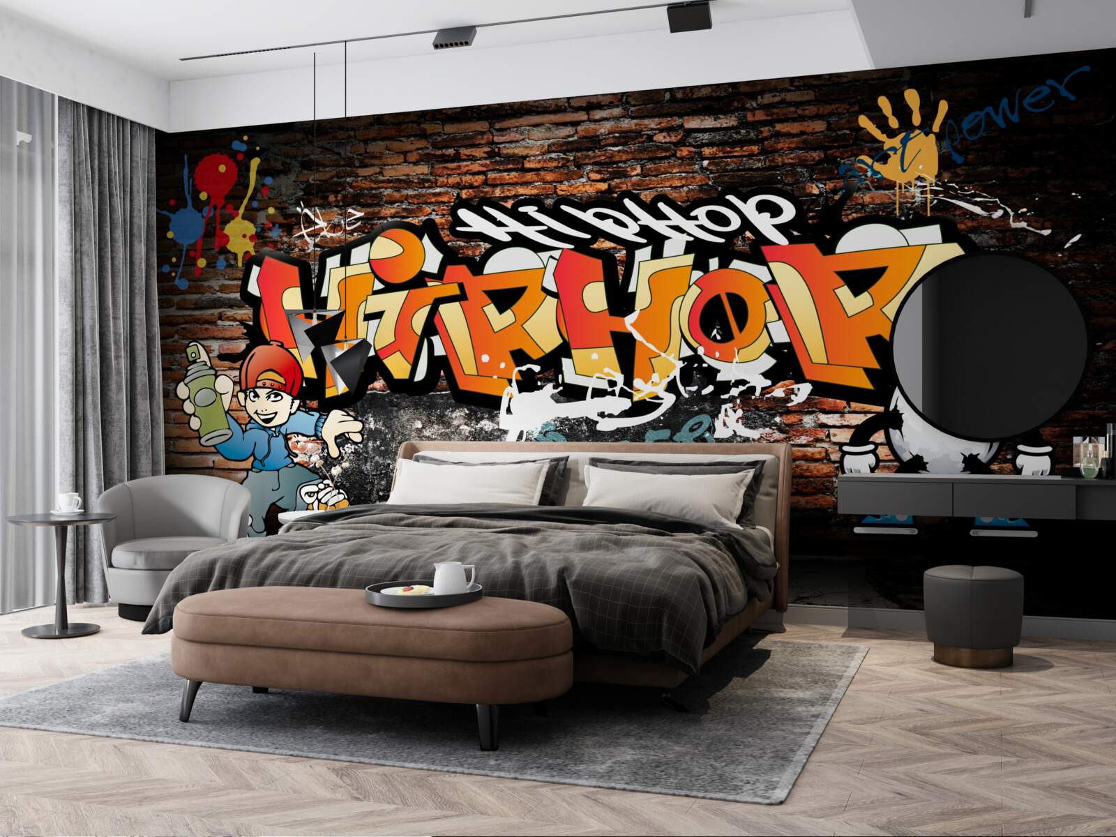 Fototapeten Hip -Hop Graffiti