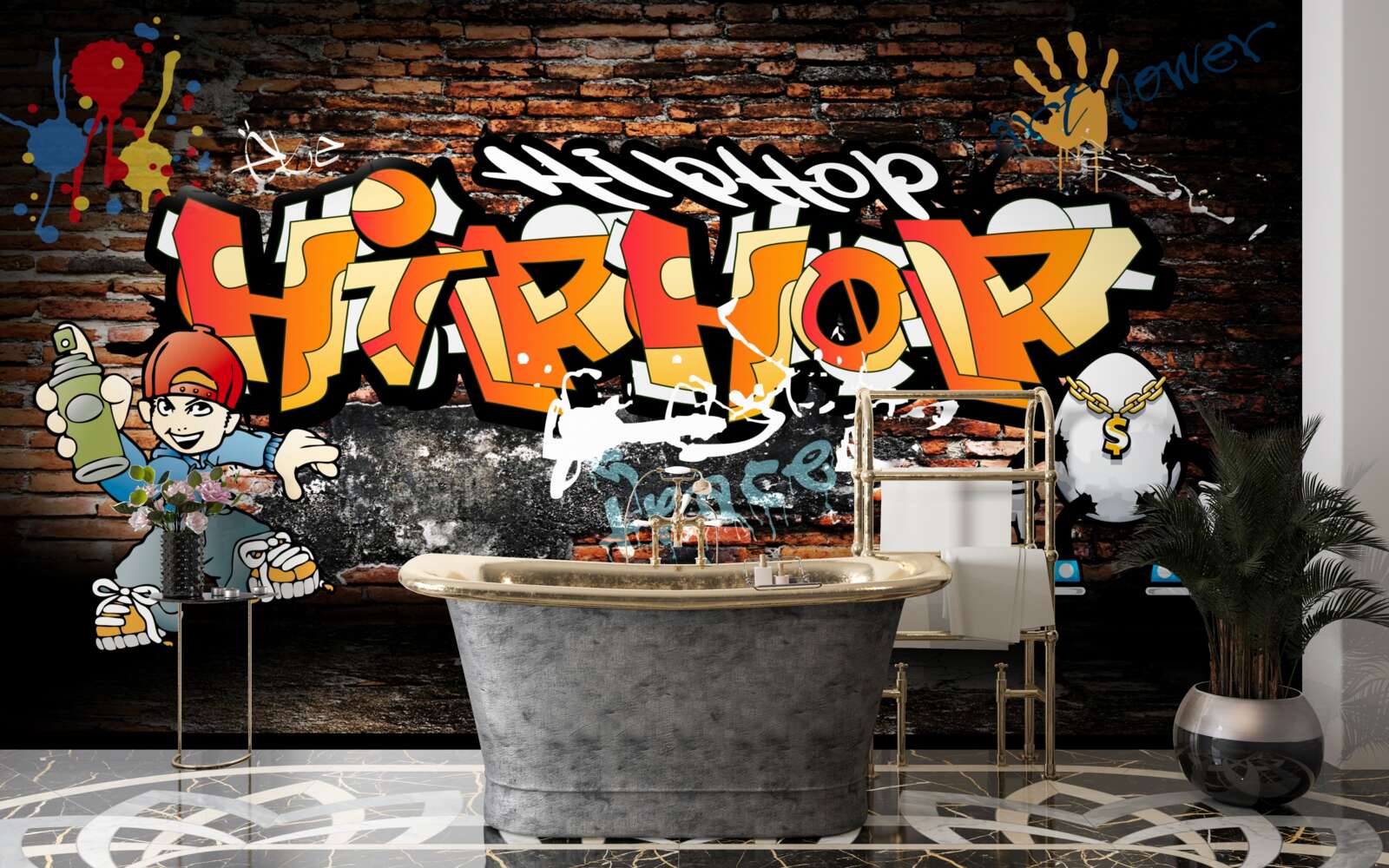 Fototapeten Hip -Hop Graffiti