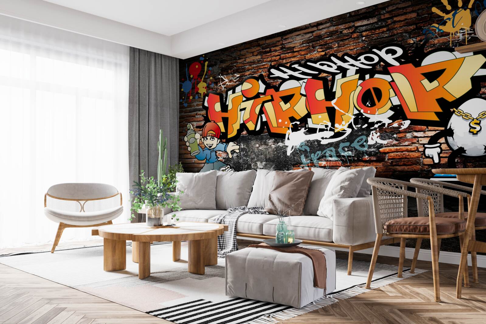Fototapeten Hip -Hop Graffiti