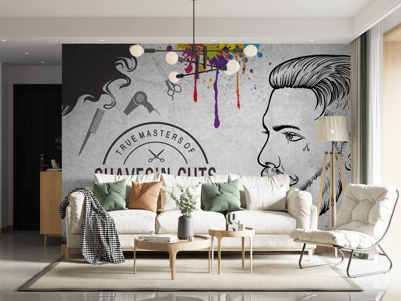 Fototapeten Werbung über die Fadership -Abteilung an der Wand