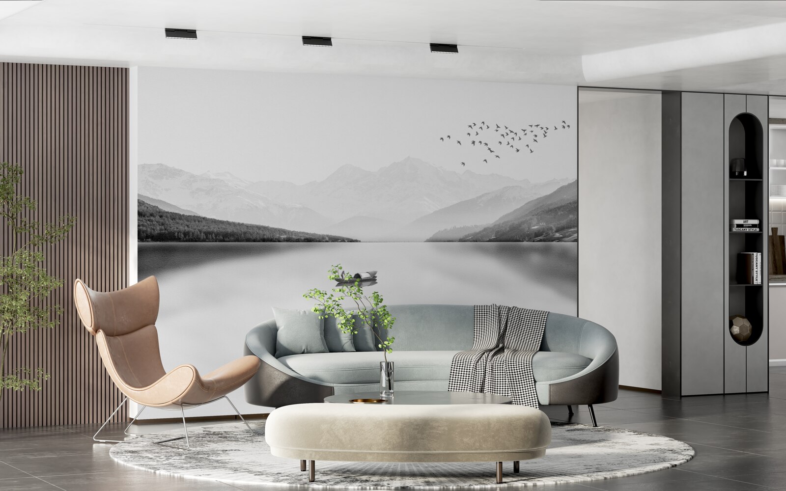 Fototapeten Angeln im Zentrum von Pokyne Staw
