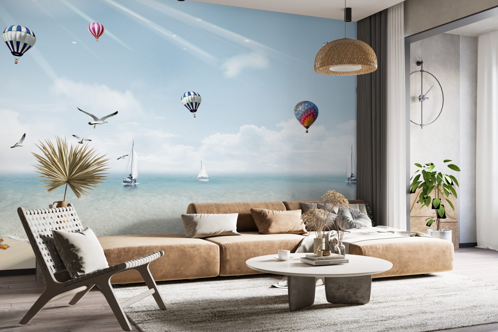 Fototapeten Meer voller Luftballons