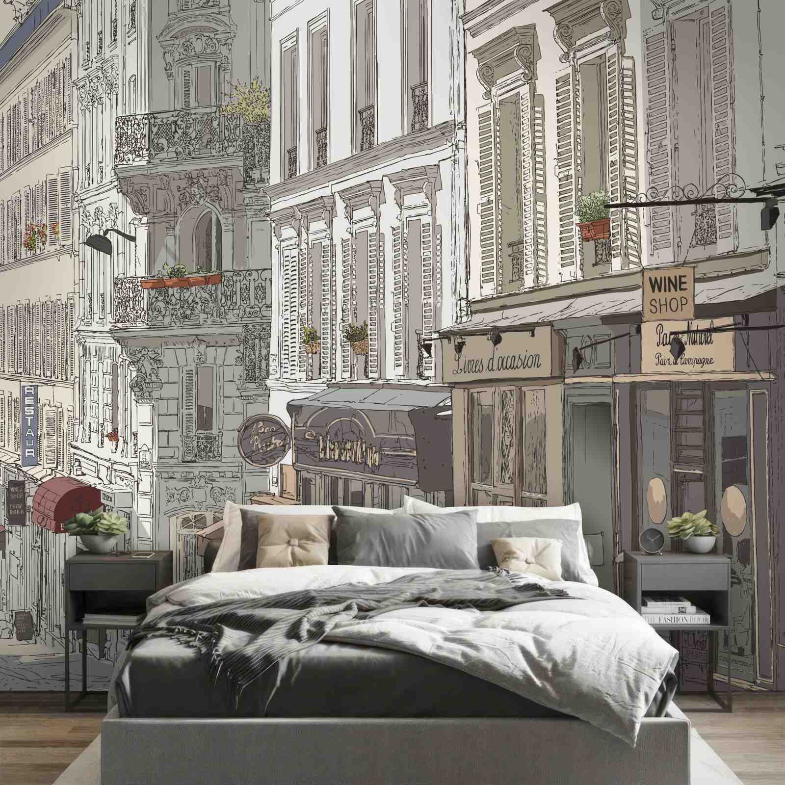 Fototapeten Bild der Montmartre Street
